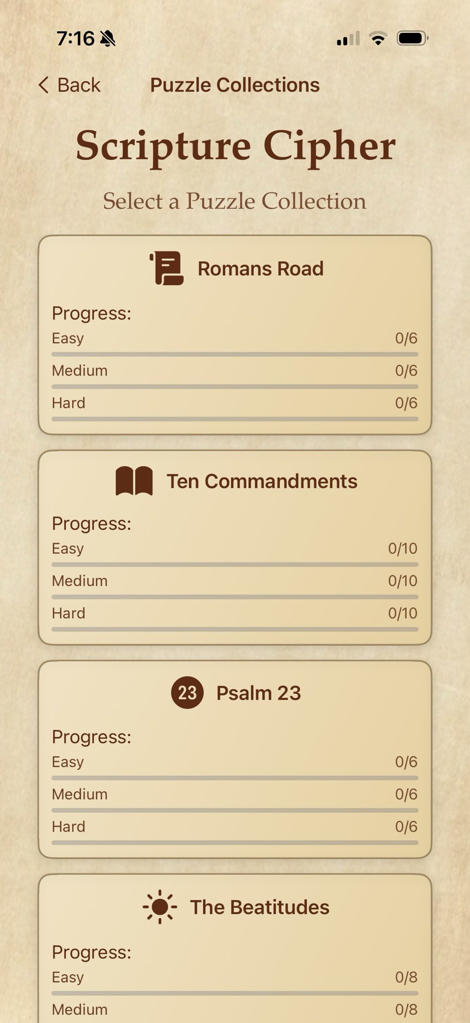 Scripture Cipher hint system helping solve difficult letters