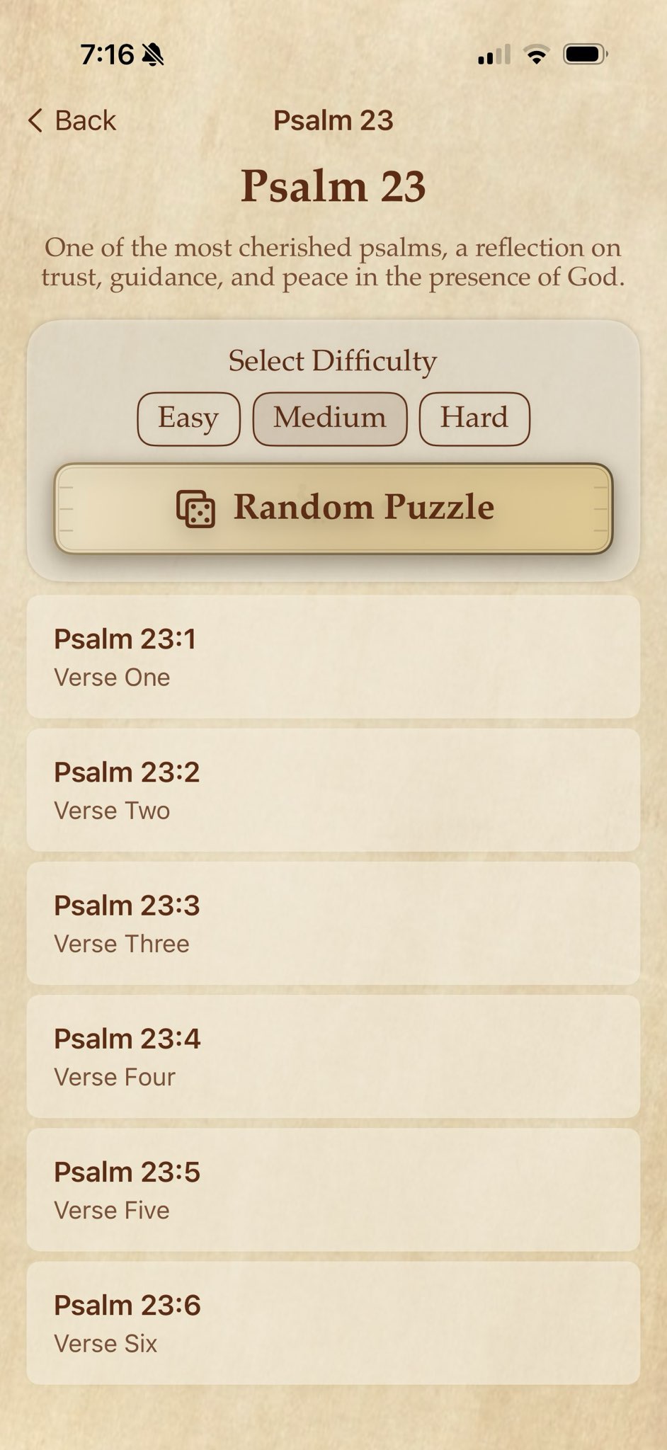 Scripture Cipher verse completion celebration screen